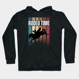 Rodeo Time Western Cowboy Bareback Riding Hoodie